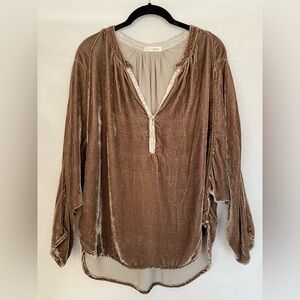 Free People x CP Shades Velvet Top